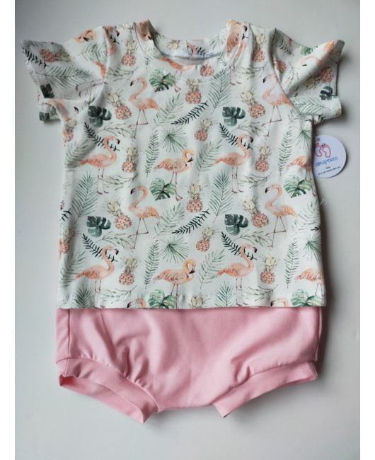 CONJUNTO FLAMENCOS ROSA