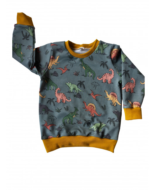 CONJUNTO DINOS MOSTAZA