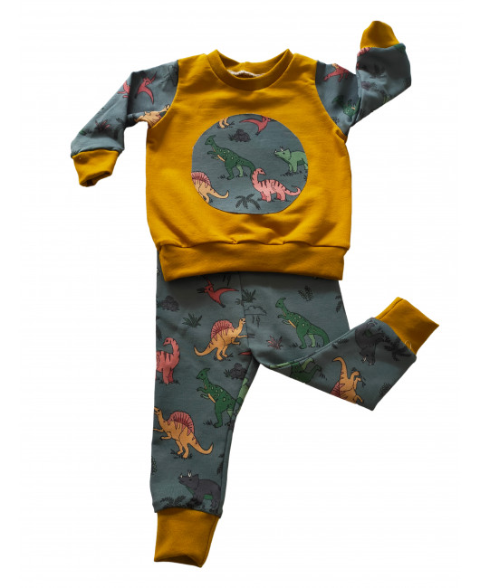 SUDADERA MOSTAZA DINOS